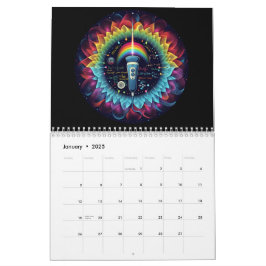 Sonographisch-farbige Ultraschallwellen-Physik Kalender