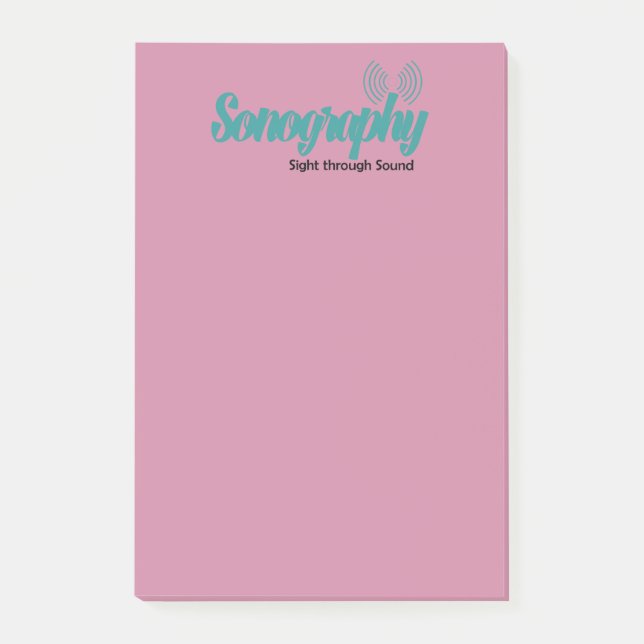 Sonography Posten-it® merkt 4 x 6 Post-it Klebezettel (Vorderseite)