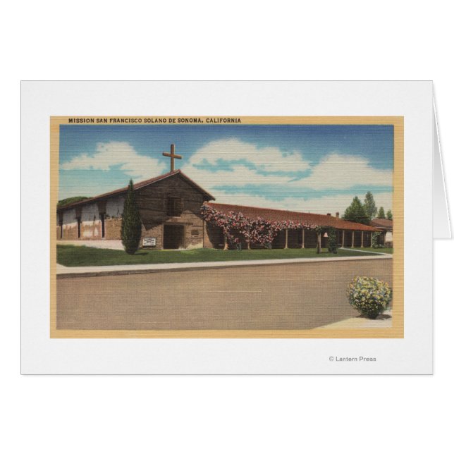 Sonoma, CA - Mission San Francisco Solano (Vorderseite (Horizontal))