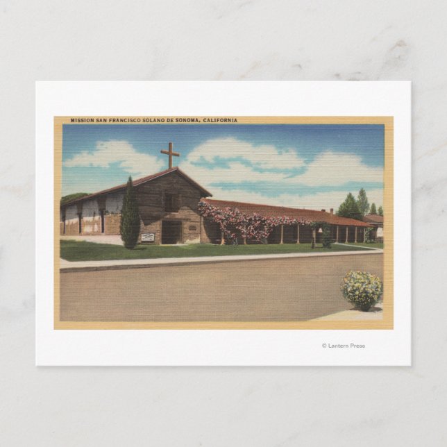 Sonoma, CA - Mission San Francisco Solano Postkarte (Vorderseite)