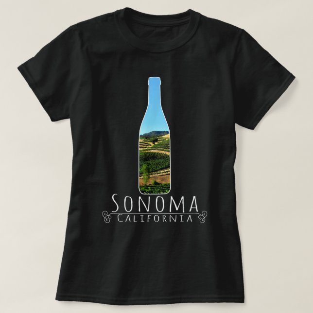 Sonoma California product - Wine Country T - Shirt (Design vorne)