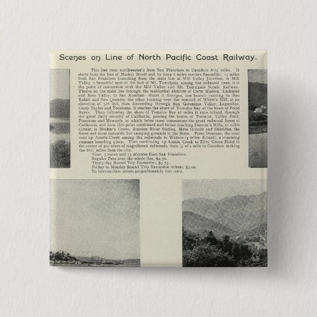 Sonoma, Kalifornien 2 Button (Vorderseite)