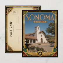 Sonoma Kalifornien Vintage Art Deco Golden Age