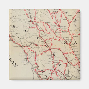 Sonoma, Marin, Lake und Napa-Landkreis Magnet