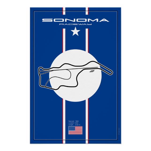 Sonoma Raceway Poster (Vorderseite)