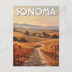 Sonoma Valley California Reise Postkarte
