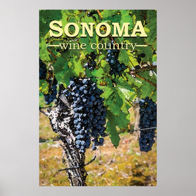 Sonoma Wine Country Poster (Vorne)