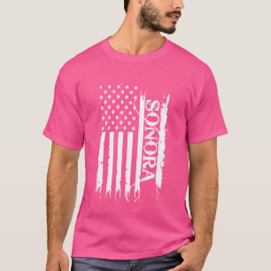 Sonora United Staaten stört US-Flagge T-Shirt