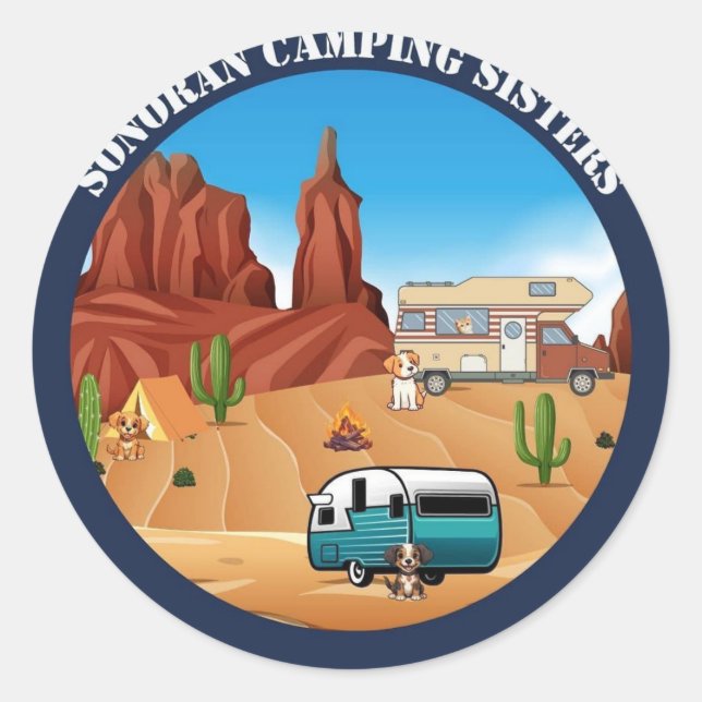 Sonoran Camping Sisters Stickers (Devant)