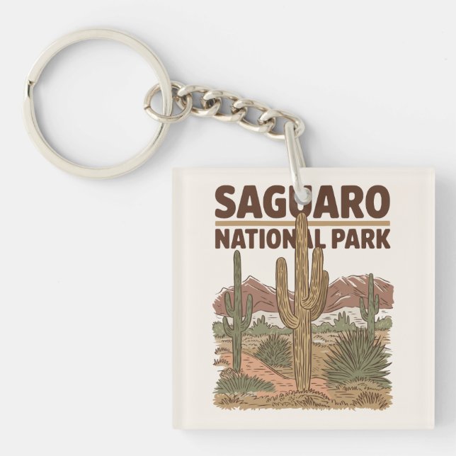 Sonoran Desert Saguaro Nationalpark Schlüsselanhänger (Vorderseite)