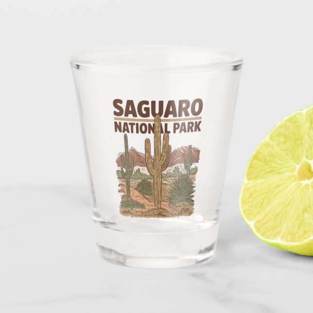 Sonoran Desert Saguaro Nationalpark Schnapsglas (Vorderseite)