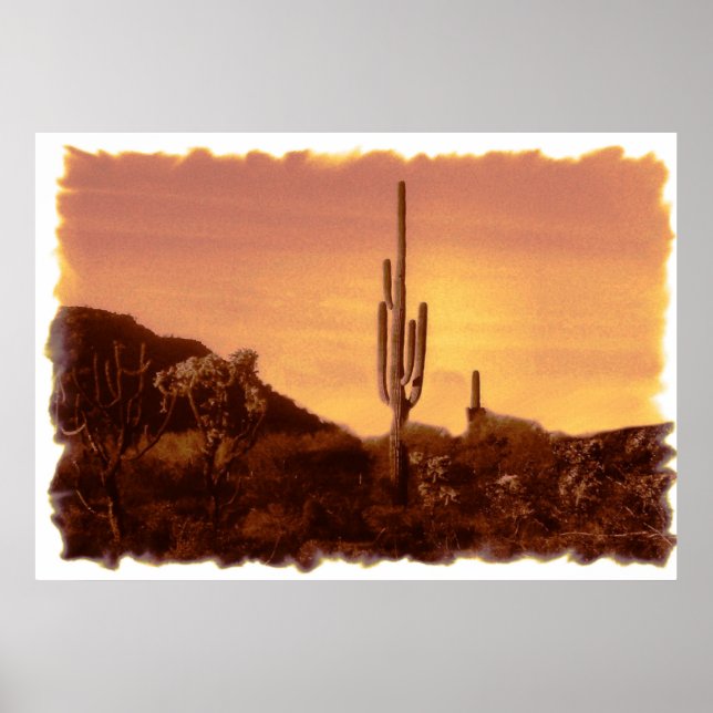 Sonoran Sunset Print Poster (Vorne)
