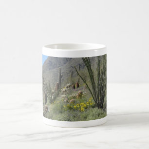 Sonoran Wüste in der Blüte Kaffeetasse