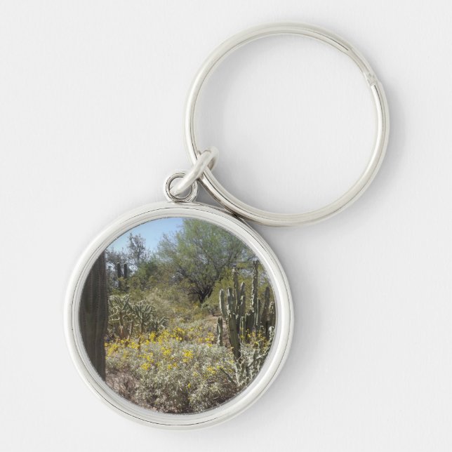 Sonoran-Wüsten-Rundschlüsselanhänger Schlüsselanhänger (Vorne)