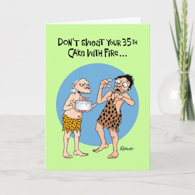 Sons 35. Geburtstag Karte (Vorderseite)