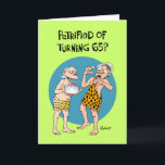 Sons 65. Geburtstag Karte<br><div class="desc">Funny 65. Geburtstagskarte für einen Mann, der 65 Jahre alt wird</div>