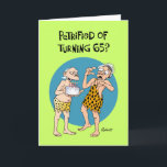 Sons 65. Geburtstag Karte<br><div class="desc">Funny 65. Geburtstagskarte für einen Mann,  der 65 Jahre alt wird</div>