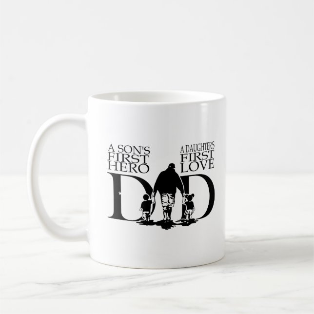 Son's & Daughter's First Held - VATER Kaffeetasse (Links)