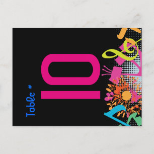 SONS DE LA TORAH FLORAL Table Carte de siège