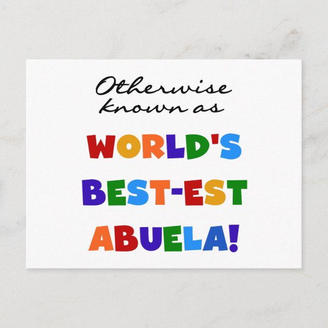 Sonst bekannt als die besten Geschenke der Welt fü Postkarte (Vorderseite)