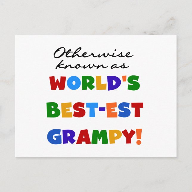 Sonst bekannt als die besten Graubündel der Welt Postkarte (Vorderseite)