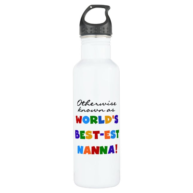 Sonst bekannteste Nanna der Welt Edelstahlflasche (Vorderseite)