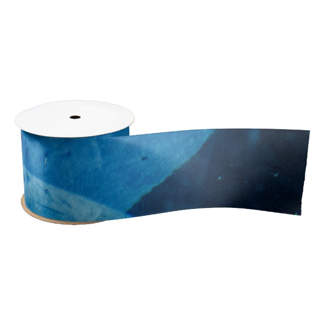 Sonst blauer Science Fiction unter Wasser Satinband (Spule)