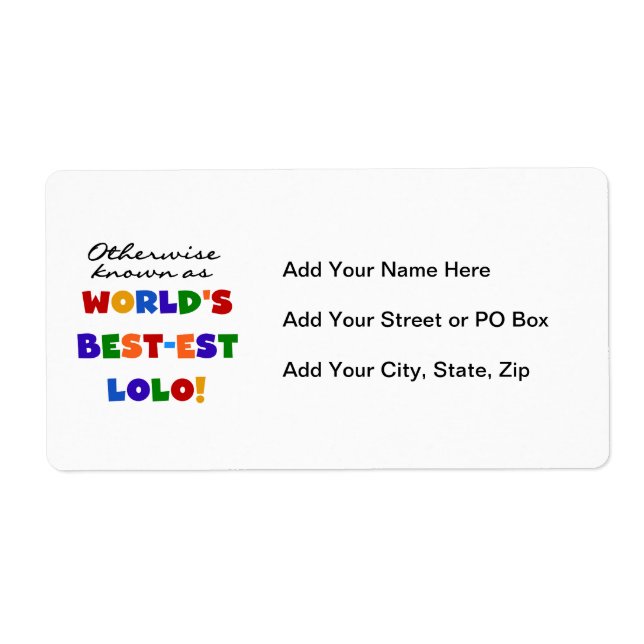 Sonst die bekanntesten Lolo T - Shirt und Geschenk (Vorne)