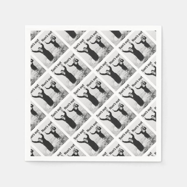 Sonuns aus Nonnen raus Serviette (Vorderseite)