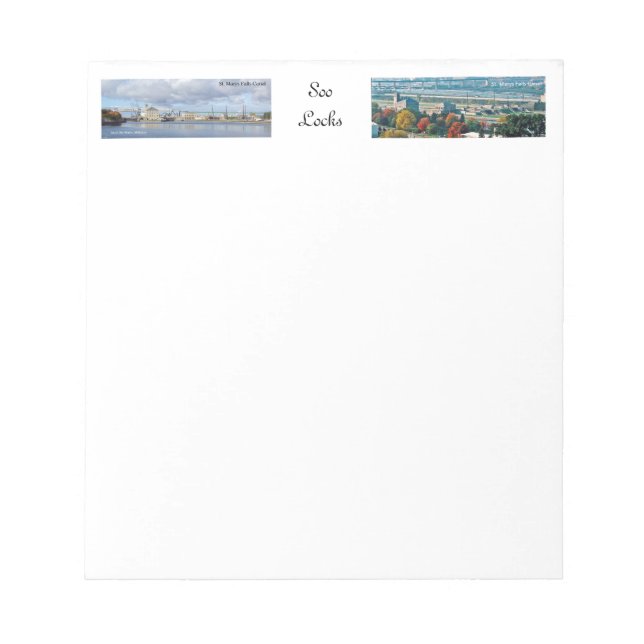 Soo Locks Notizblock (Vorderseite)