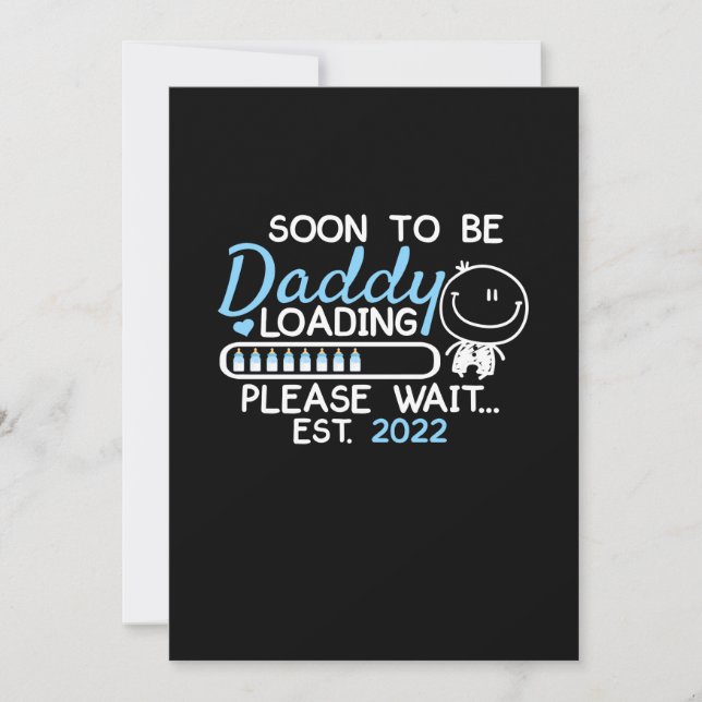 Soon To Be Daddy 2022 Father's Day First Time Save The Date (Vorderseite)