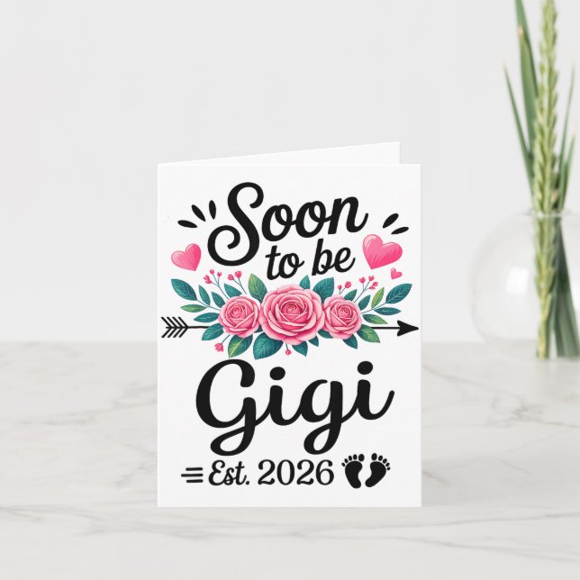 Soon To Be Gigi 2026 Announcement Promoted To Gigi Karte (Vorderseite)
