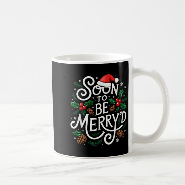 Soon To Be Merry'd Christmas Engaged Fiance Santa  Kaffeetasse (Rechts)