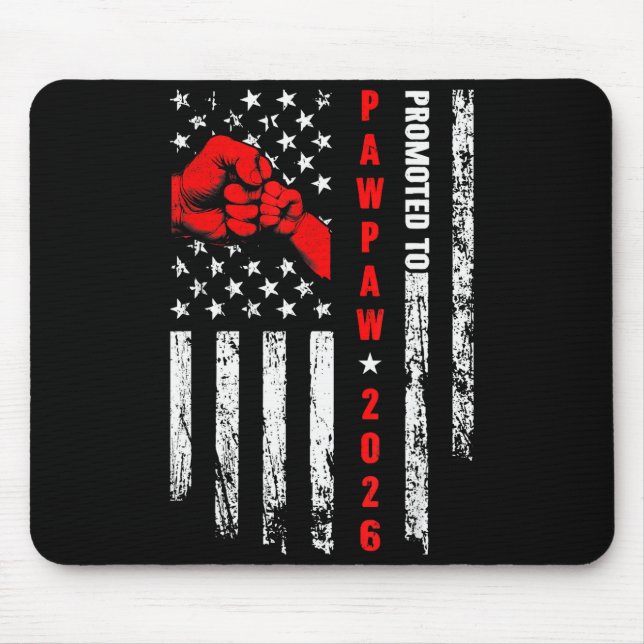 Soon To Be Pawpaw Est.2026 Father's Day First Time Mousepad (Vorne)