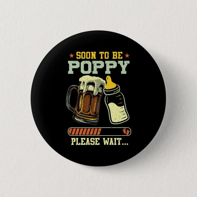 Soon To Be Ppy Est 2025 Pregnancy Announcement L  Button (Vorderseite)