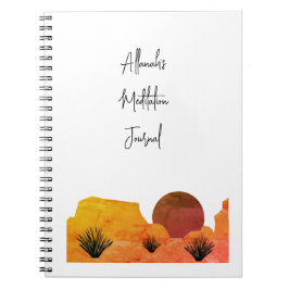 Soothing Desert Moon Meditation Notebook Notizblock