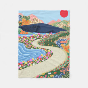 Soothing Horizon Fleecedecke