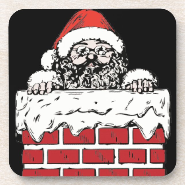 Sooty Santa Untersetzer Set 6 (Vorderseite)