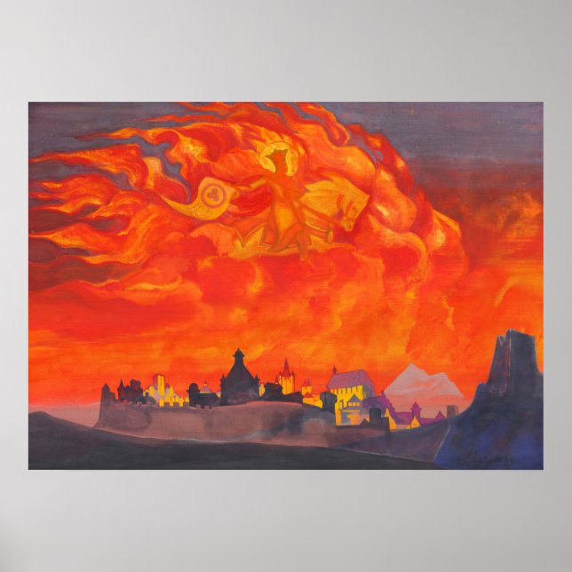 Sophia, die Weisheit des Allmächtigen von Roerich Poster (Vorne)