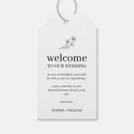 Sophia Elegant Hotel Gäste Hochzeiten Willkommen Geschenkanhänger