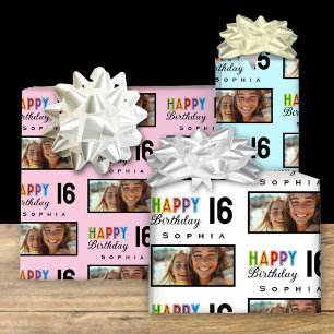 Sophia Individuelle Name Age 16 Birthday Wrapping  Geschenkpapier Set