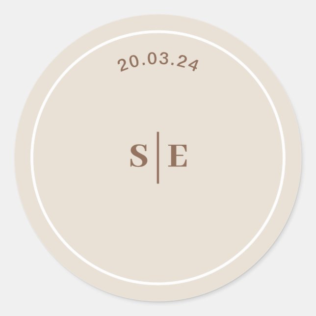 SOPHIA Modern Desert Boho Wedding Envelope Sticker (Vorderseite)