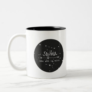 "Sophia" Nom signifiant Mug