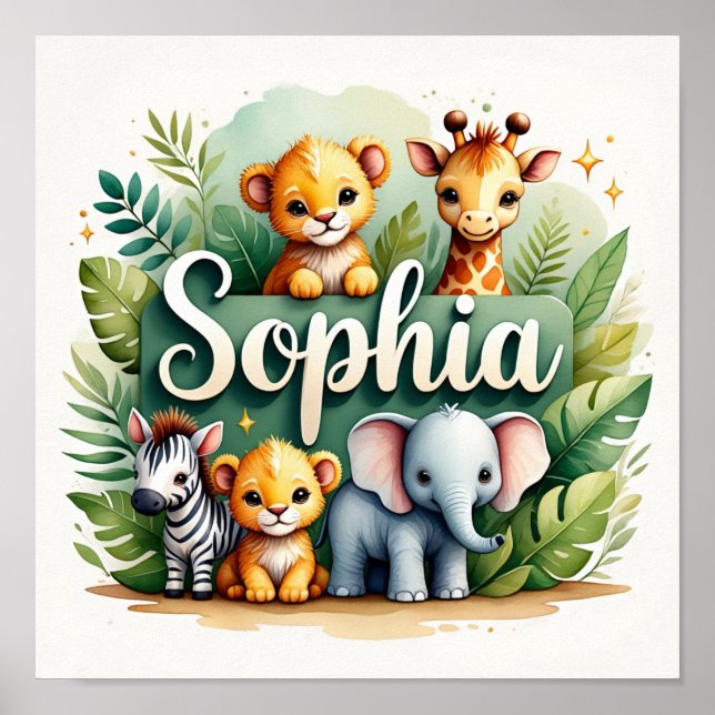 Sophia Safari Kinderzimmer Lugano Highlights Poster (Vorne)