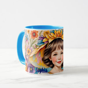 SOPHIA ~ Süßes Vintage-Mädchen ~ Tasse