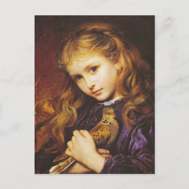 Sophie Anderson The Turtle Dove Postcard Postkarte (Vorderseite)
