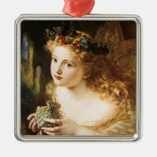 Sophie Andersons "Nimm das Gesicht der Frau" Ornament Aus Metall