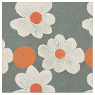 SOPHIE-Sammlung   Weiße Blume des Mitteljahrs Stoff
