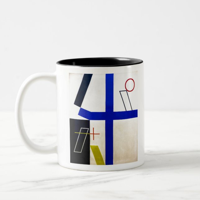 Sophie Taeuber Arch Broken Cross Zweifarbige Tasse (Links)