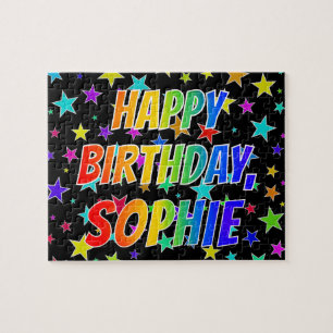 "SOPHIE" Vorname, Spaß "GLÜCKLICHER BIRTHTAG"